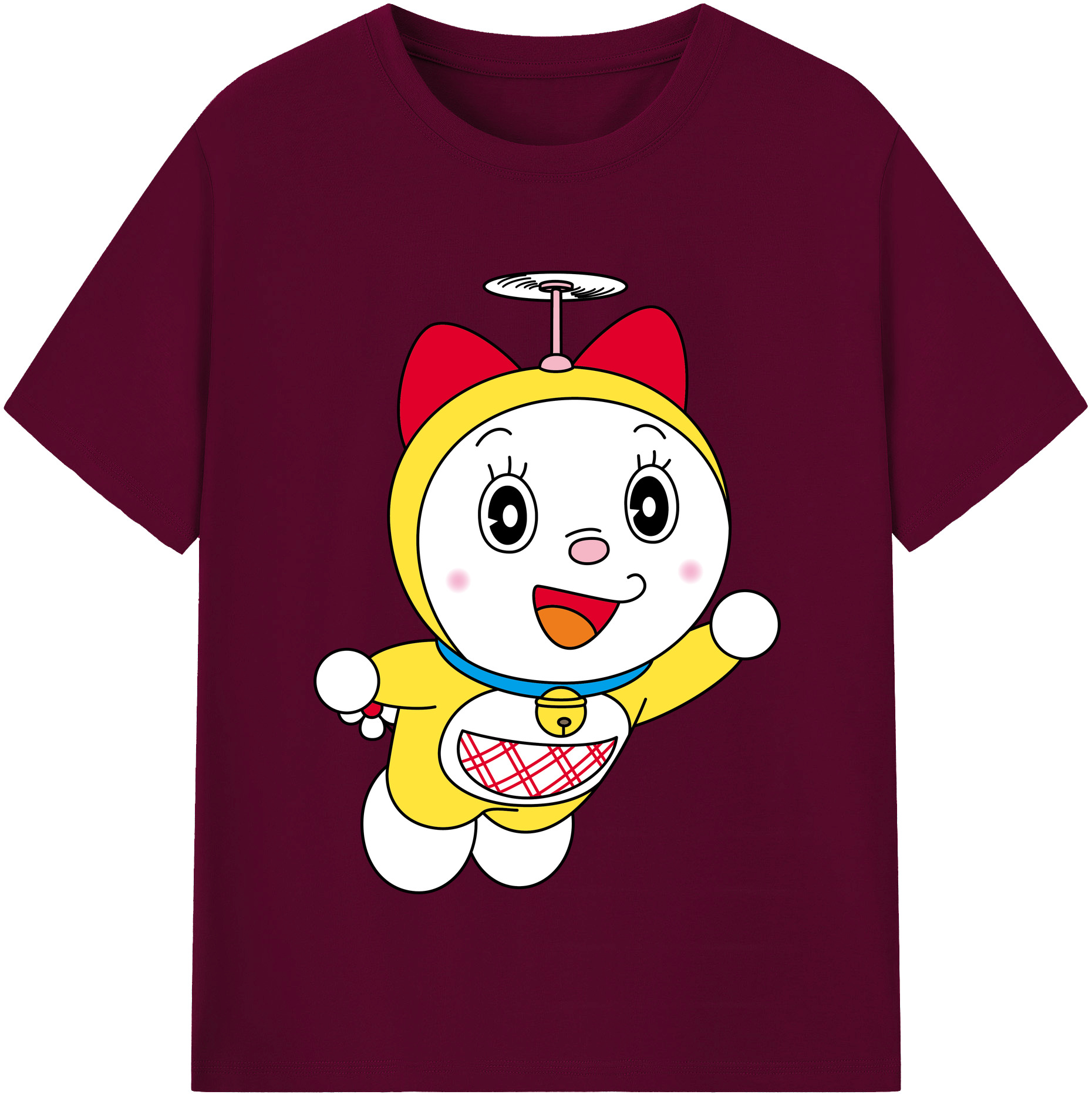 （画像用） ドラえもん ドラミ Doraemon Dorami レディースカジュアルプリントTシャツ（綿100％）